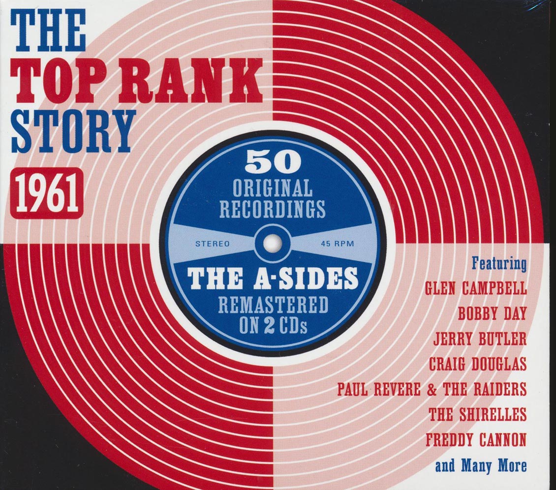 Various - The Top Rank Story 1961 (50 tracks) (2xCD) (deluxe 3-fold digipak) product cover