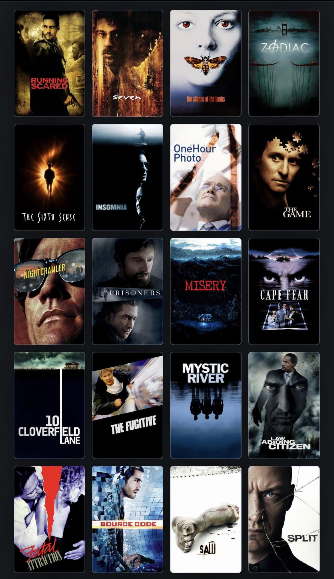 Thriller Movies