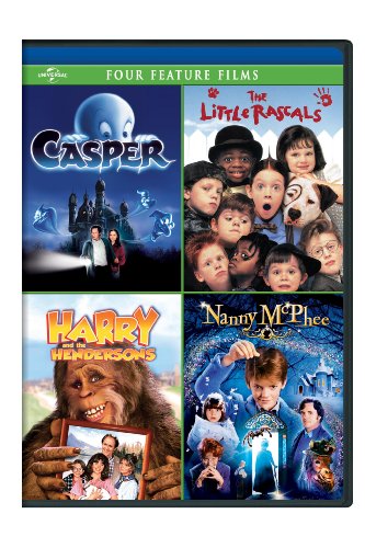 CASPER / THE LITTLE RASCALS / HARRY & THE HENDERSONS / NANNY MCPHEE FOUR FEATURE FILMS - CASPER / THE LITTLE RASCALS / HARRY & THE HENDERSONS / NANNY MCPHEE FOUR FEATURE FILMS
