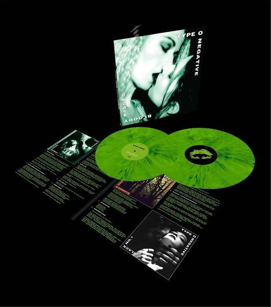 TYPE O NEGATIVE - BLOODY KISSES: SUSPENDED IN DUSK (2LP/GREEN/BLACK VINYL)