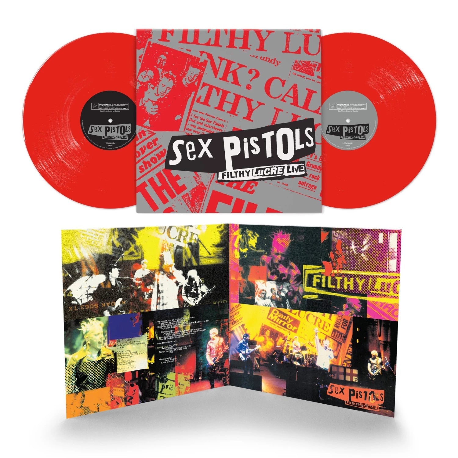 SEX PISTOLS - FILTHY LUCRE LIVE (30TH ANNIVERSARY) (RED VINYL/2LP)
