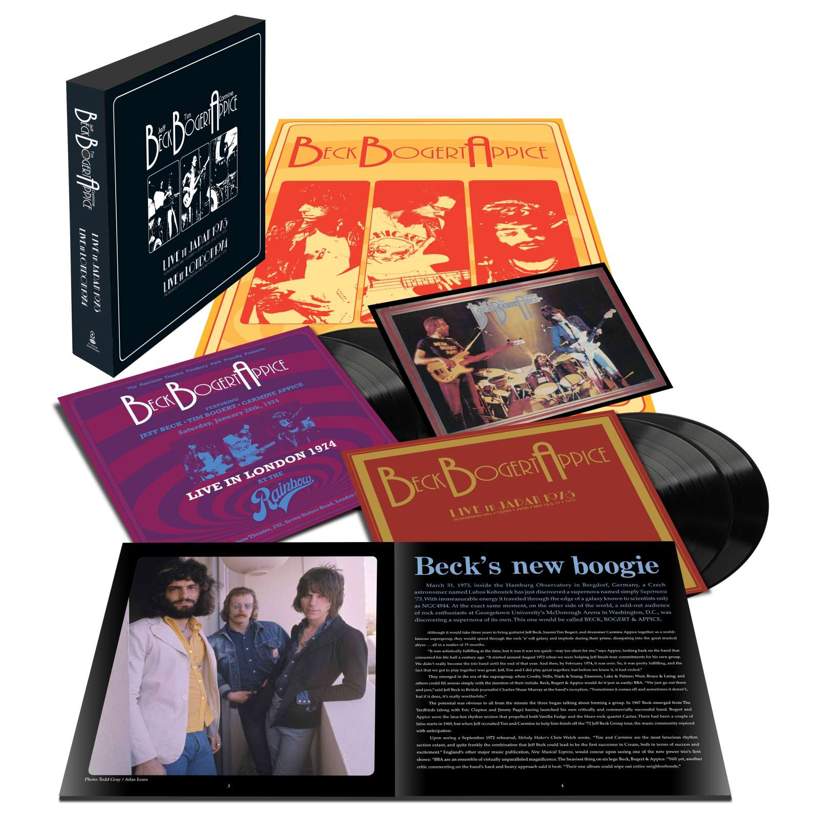 BECK, BOGERT & APPICE - LIVE 1973 & 1974 (4LP)