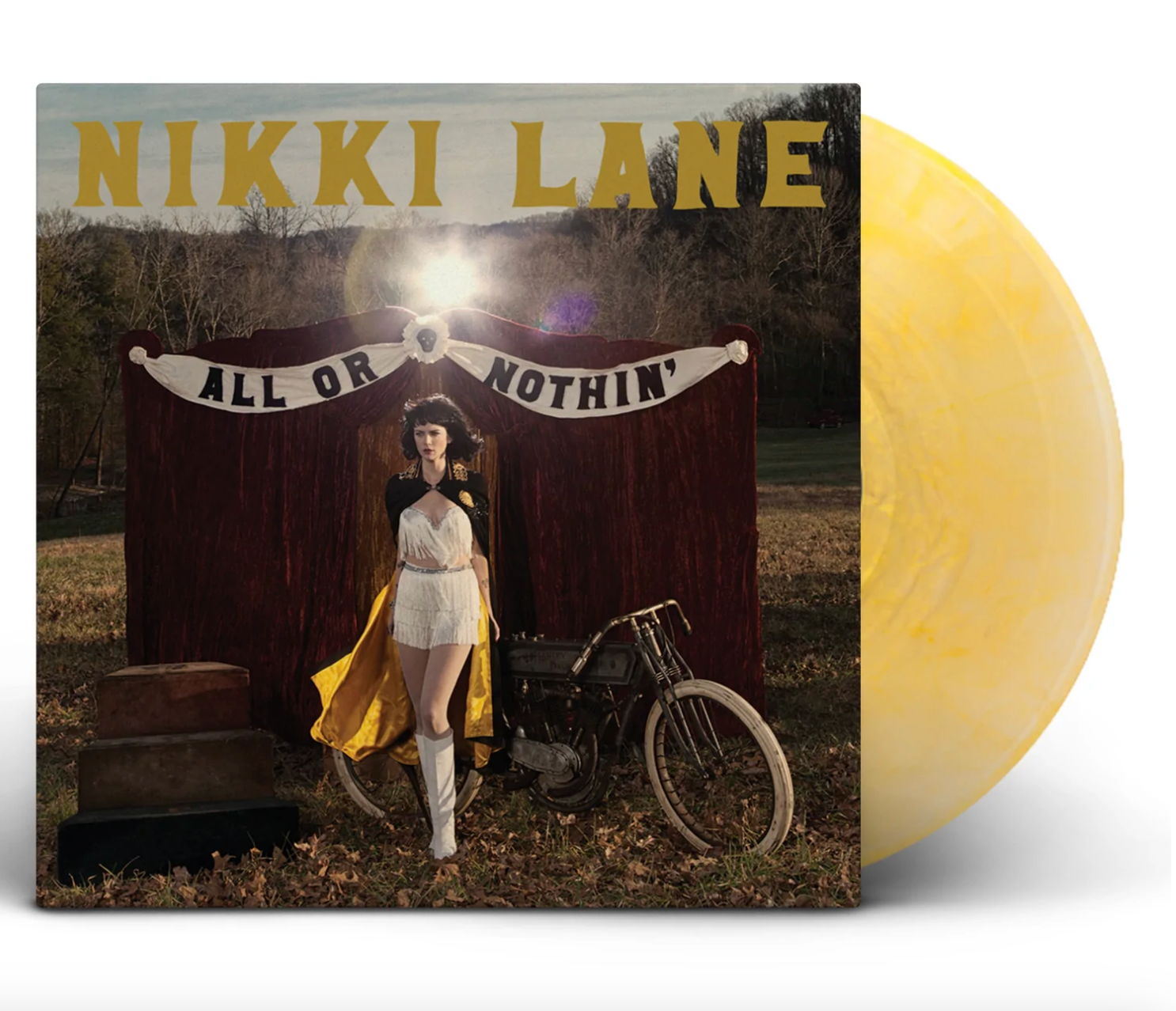LANE,NIKKI - ALL OR NOTHIN (METALLIC SILVER & YELLOW SWIRL VINYL)
