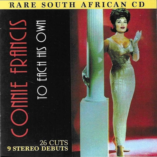 FRANCIS,CONNIE - RARE SOUTH AFRICAN CD: TO EACH HIS OWN