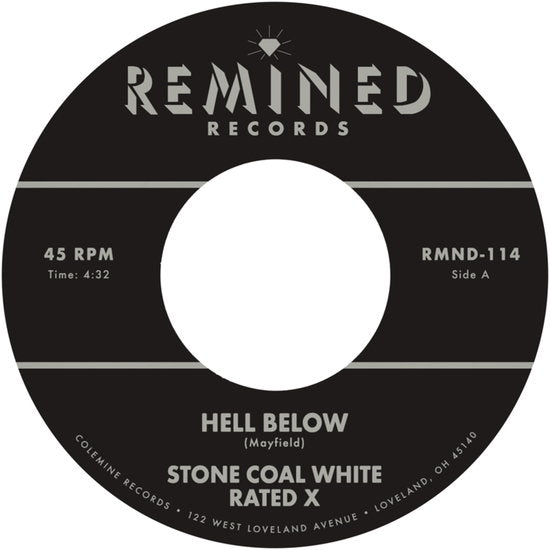 STONE COAL WHITE - HELL BELOW / FREE (TRANSPARENT FIRE ORANGE 7INCH)