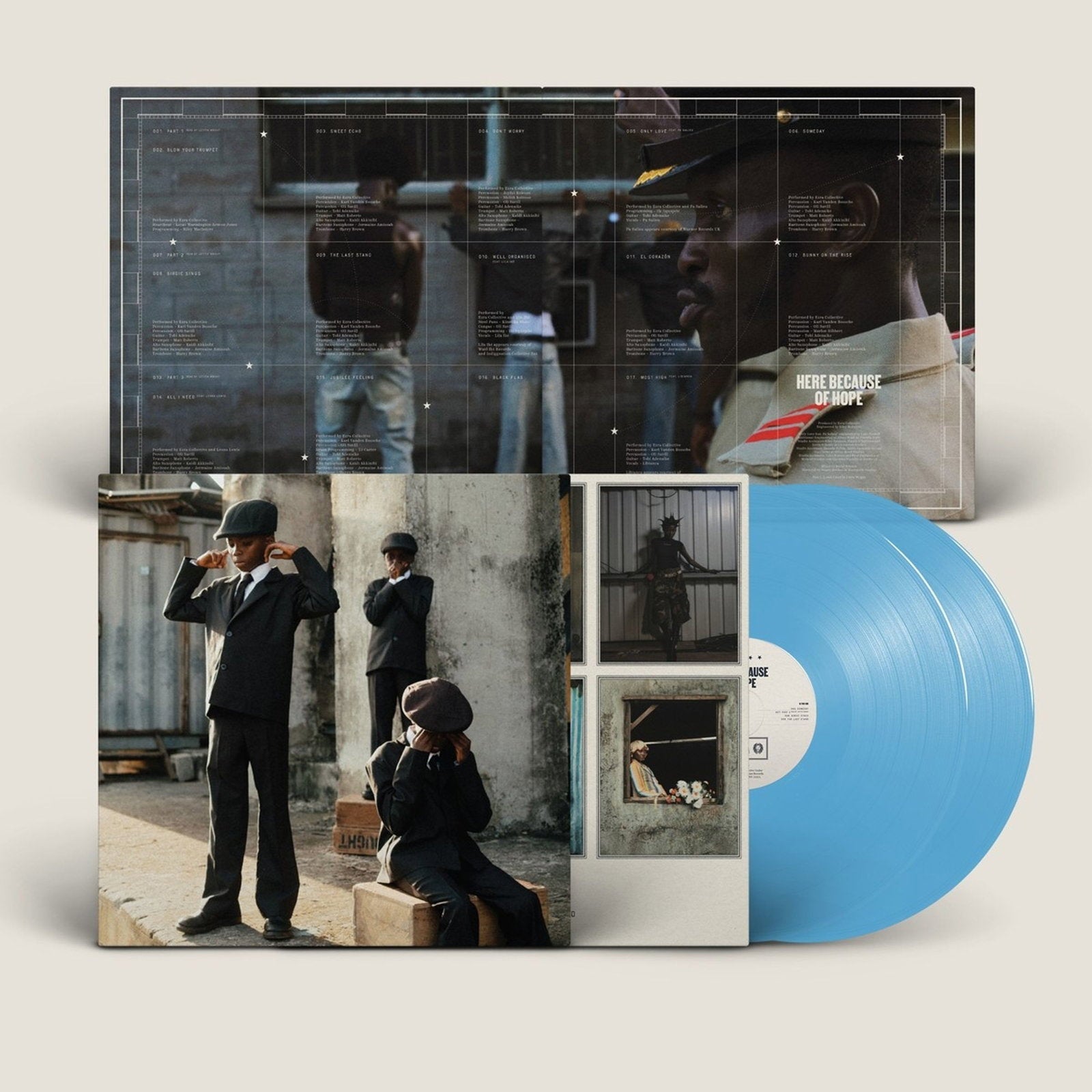 EZRA COLLECTIVE - HERE BECAUSE OF HOPE (2LP/BLUE VINYL)
