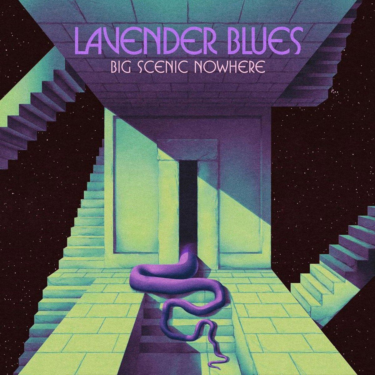 BIG SCENIC NOWHERE - LAVENDER BLUES (NEON GREEN VINYL)