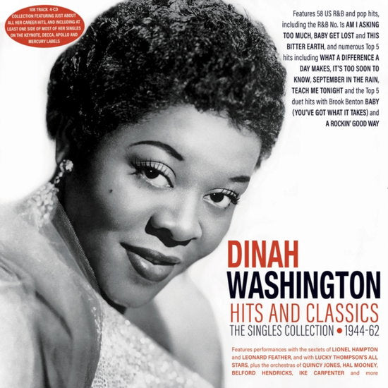 WASHINGTON,DINAH - HITS & CLASSICS: THE SINGLES COLLECTION 1944-62 (4CD)
