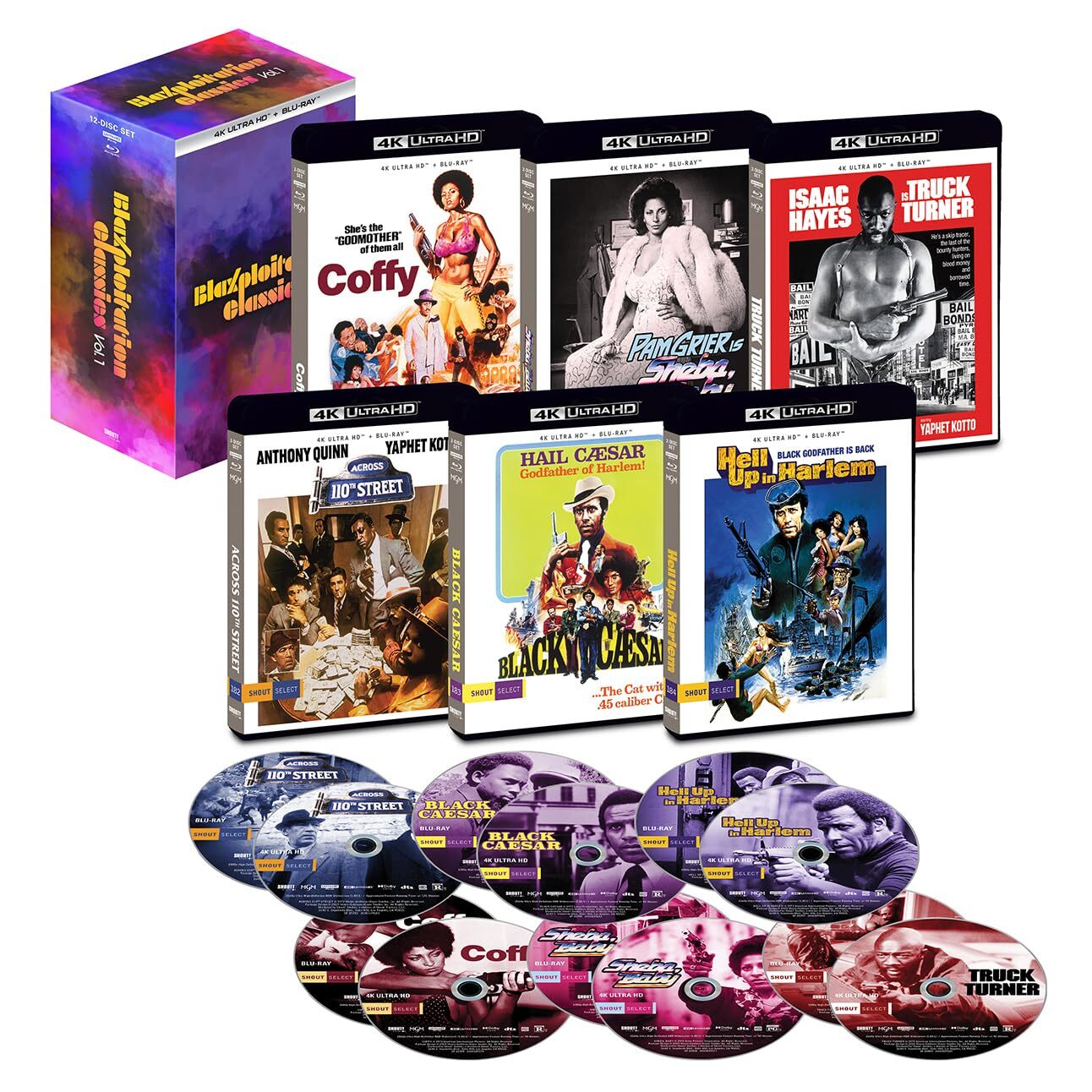 BLAXPLOITATION CLASSICS, VOL. 1 (4K ULTRA HD) - BLAXPLOITATION CLASSICS, VOL. 1 (4K ULTRA HD)