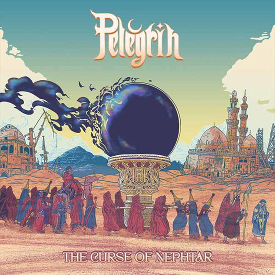 PELEGRIN - CURSE OF NEPHTAR (SEA BLUE W/MUSTARD YELLOW, BURGUNDY & OPAQUE BLACK)