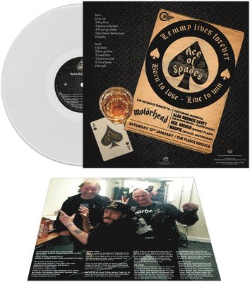 ACE OF SPADES; ALAN DAVEY - BORN TO BOOZE LIVE TO SIN - A TRIBUTE TO MOTORHEAD (CLEAR VINYL)