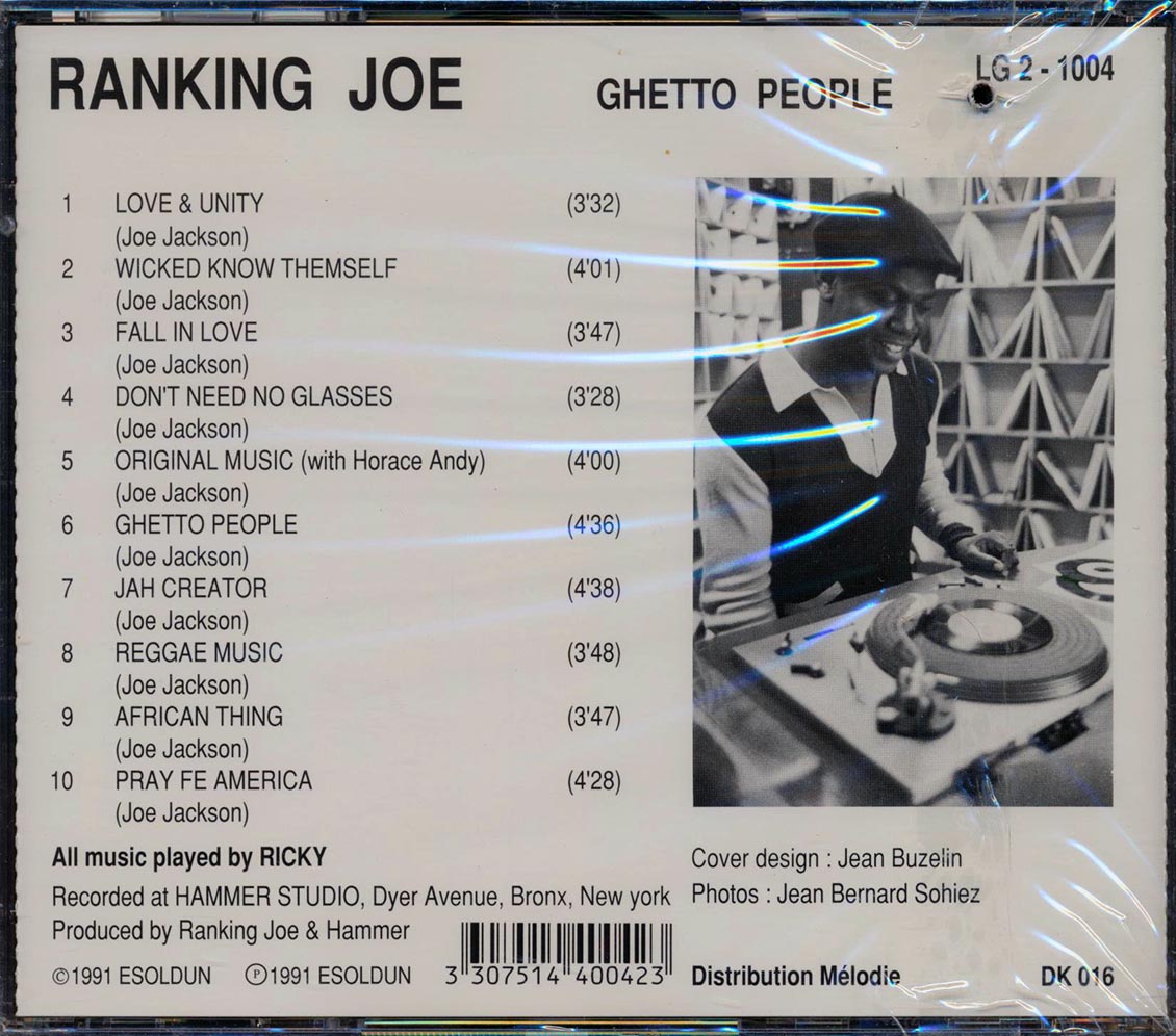 Ranking Joe - Ghetto People (marked/ltd stock)