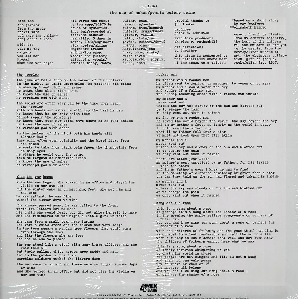 Pearls Before Swine - The Use Of Ashes (180g)