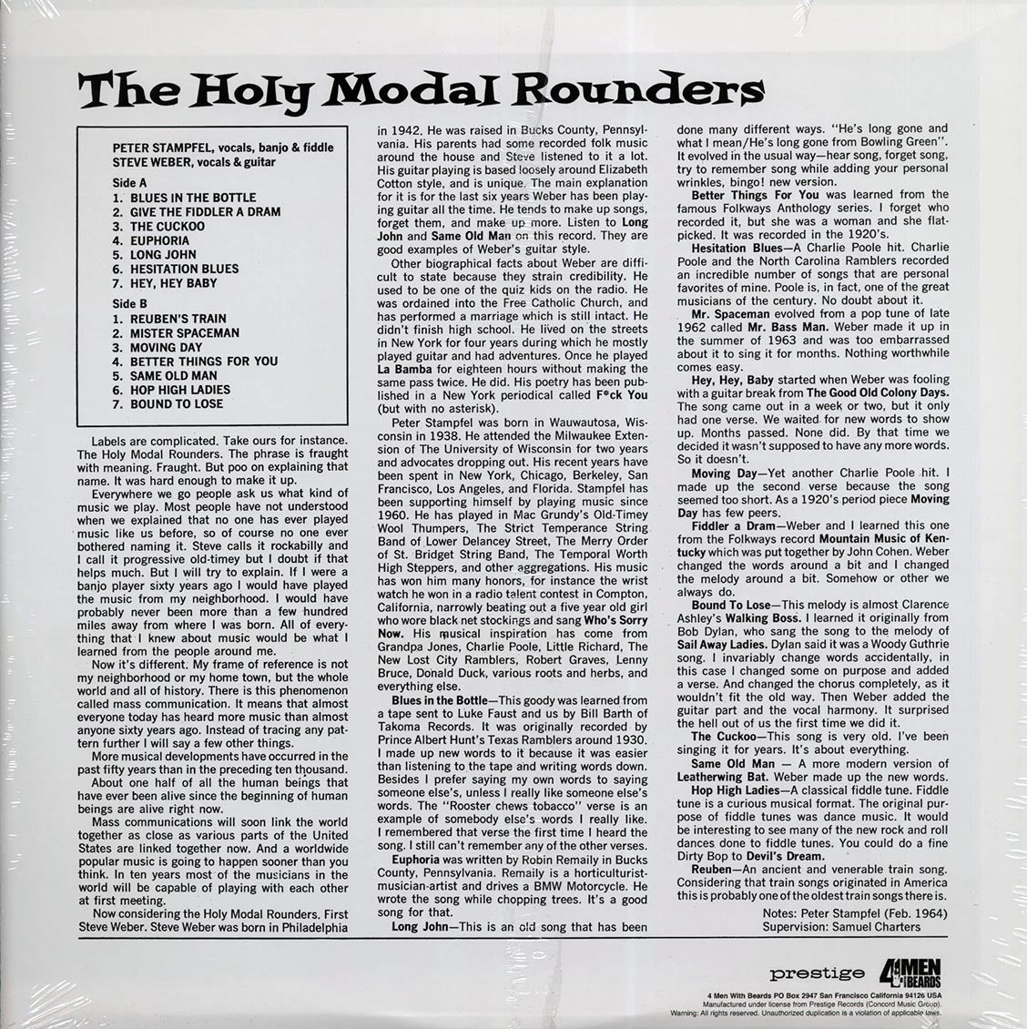 The Holy Modal Rounders - The Holy Modal Rounders (180g)