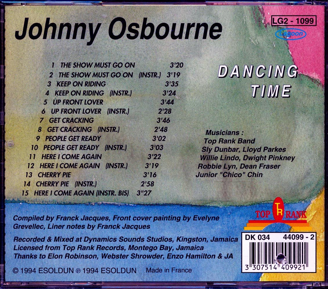 Johnny Osbourne - Dancing Time (marked/ltd stock)