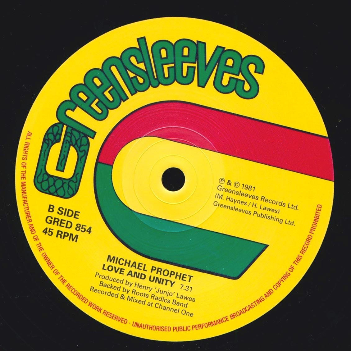 Michael Prophet - You Are No Good (Extended Mix)  /  Michael Prophet - Love And Unity (Extended Mix)