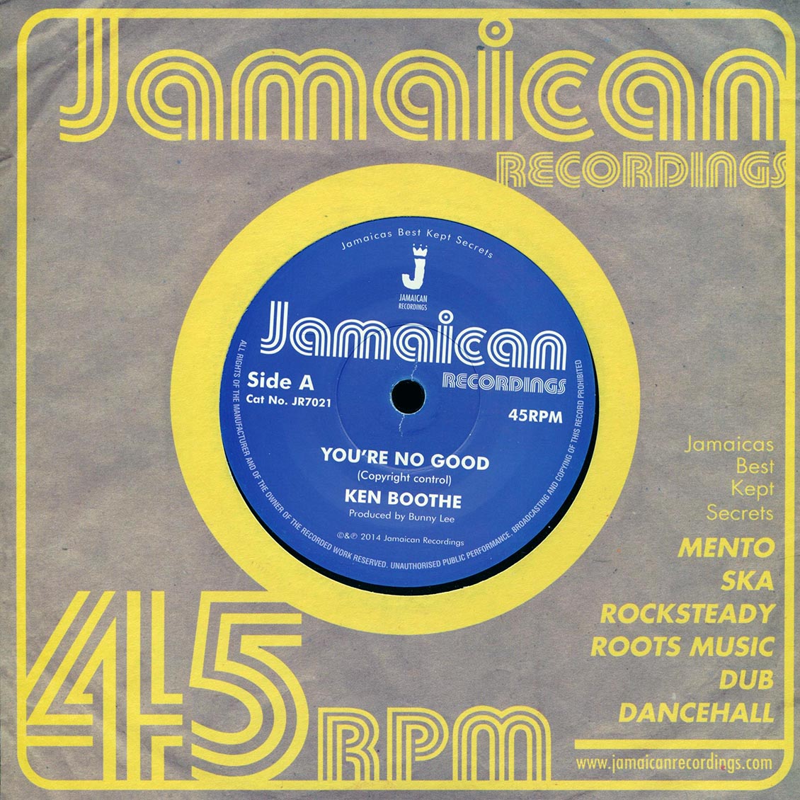 Ken Boothe - You're No Good  /  Ken Boothe - Out Of Order Dub