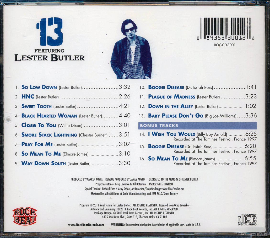 13 Featuring Lester Butler - 13 Featuring Lester Butler
