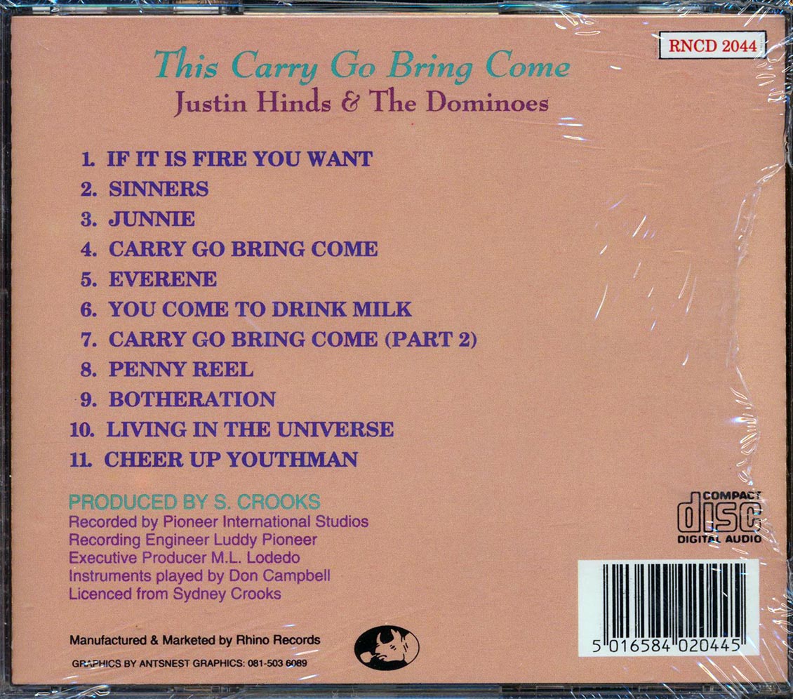 Justin Hinds - This Carry Go Bring Come