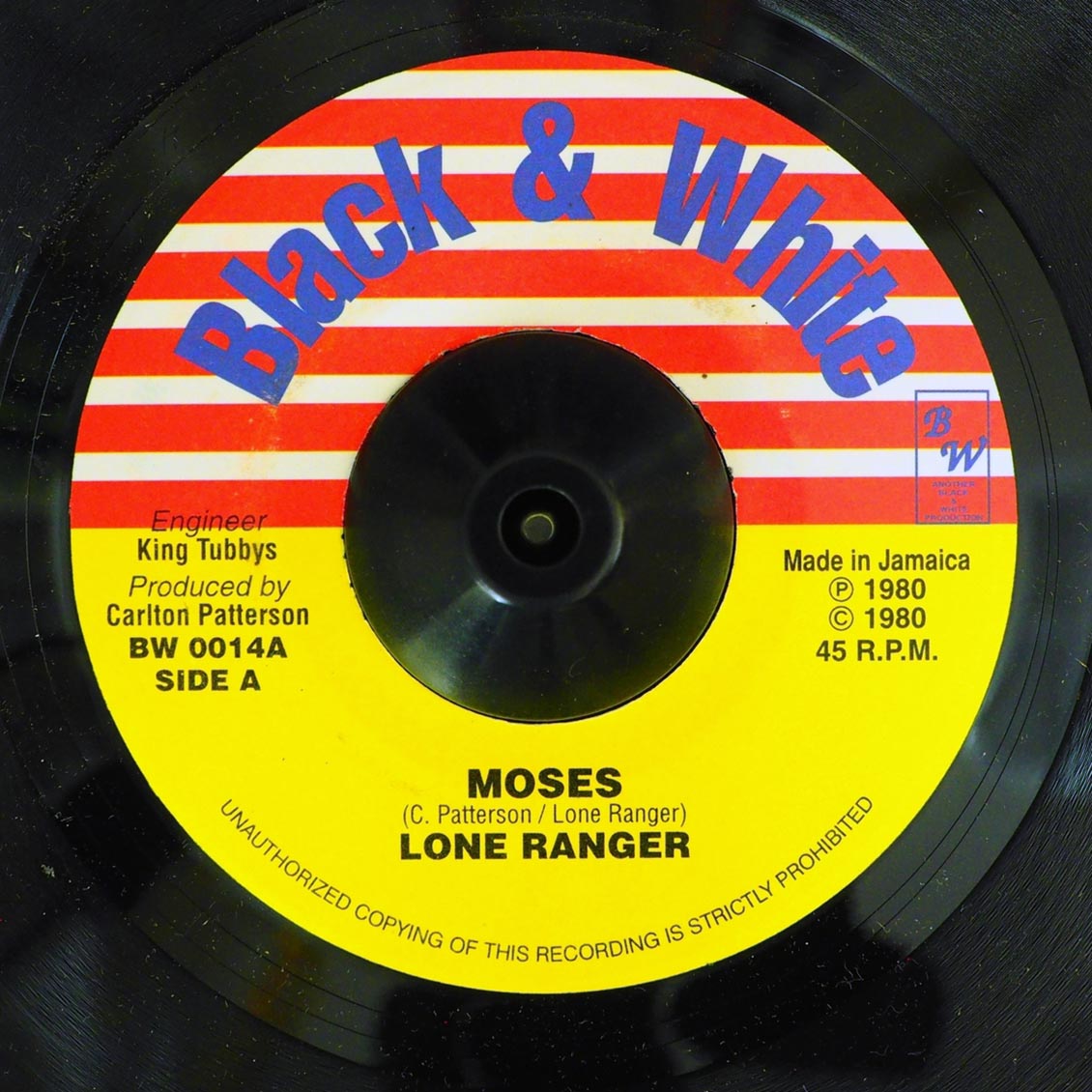 Lone Ranger - Moses  /  King Tubby - Zion Skank (rhythm: "It's Raining/Weatherman Skank")