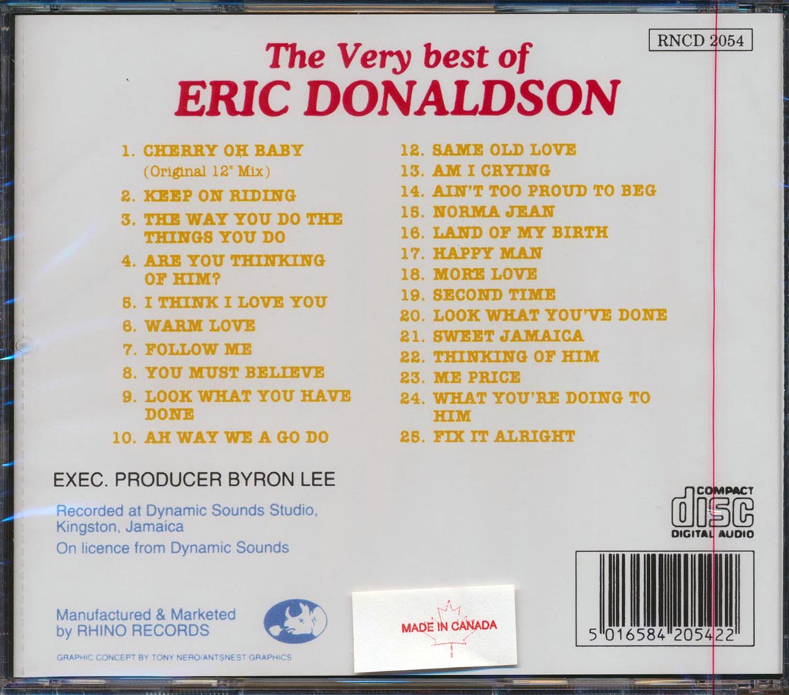 Eric Donaldson - Very Best Of (25 tracks)