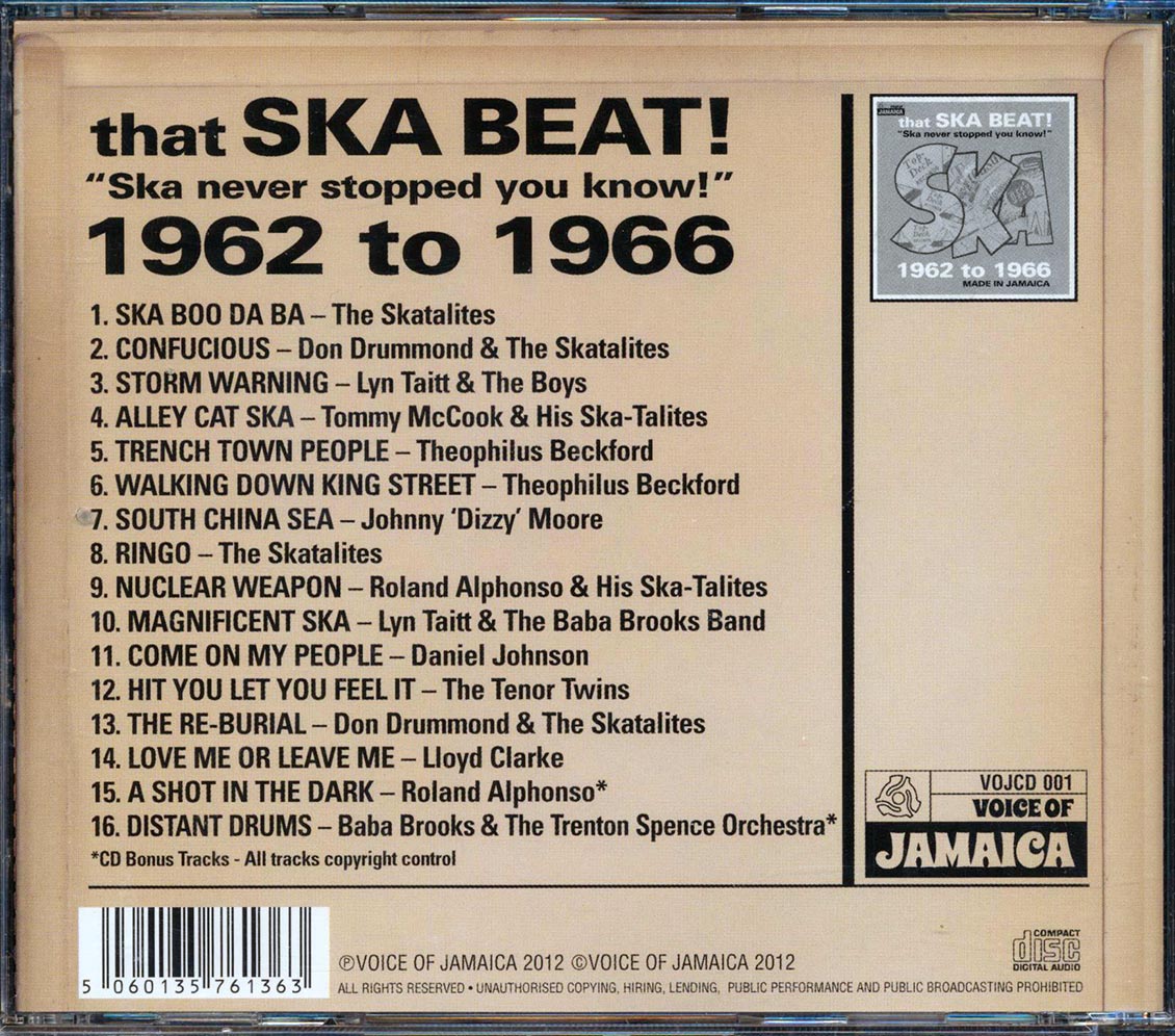 Skatalites, Don Drummond, Etc. - That Ska Beat! Ska Never Stopped You Know! 1962-1966