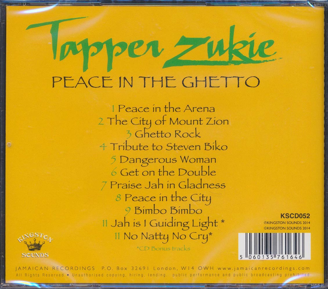 Tappa Zukie - Peace In The Ghetto