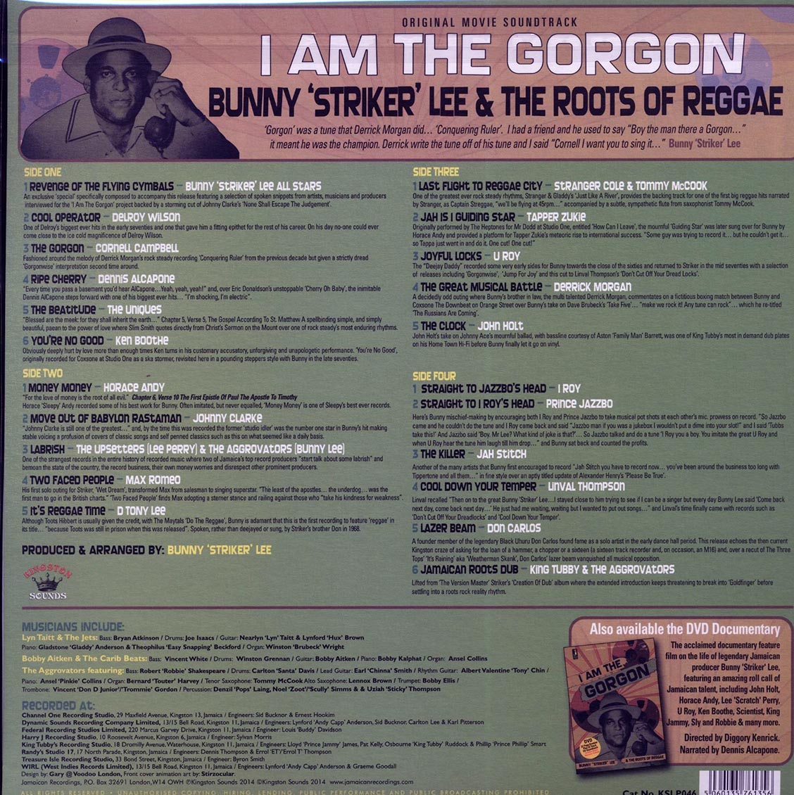 Max Romeo, Linval Thompson, Don Carlos, Horace Andy, Etc. - I Am The Gorgon: Bunny Striker Lee & The Roots Of Reggae (2xLP) (180g)