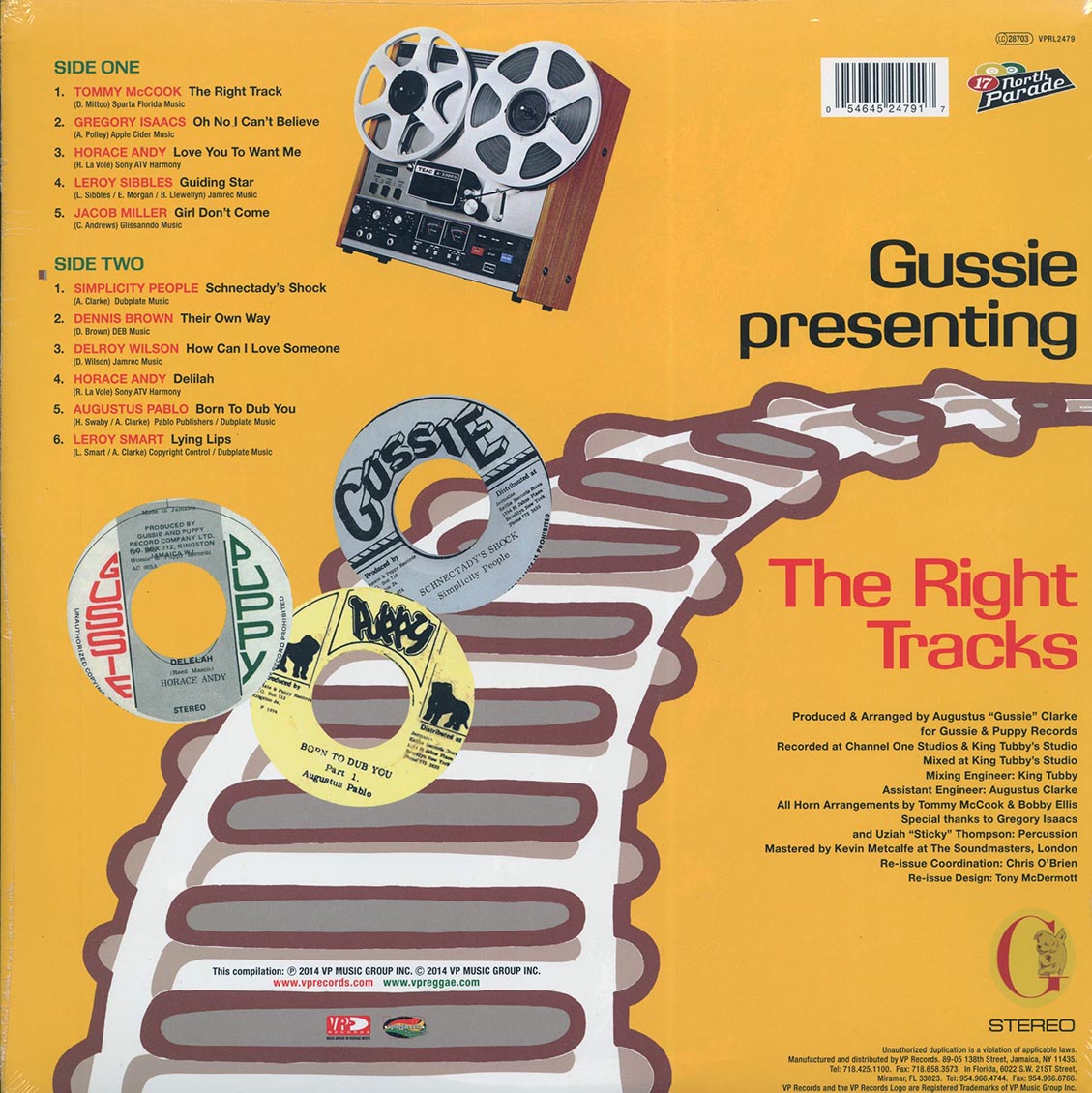 Jacob Miller, Augustus Pablo, Simplicity People, Horace Andy, Etc. - Gussie Presenting The Right Tracks