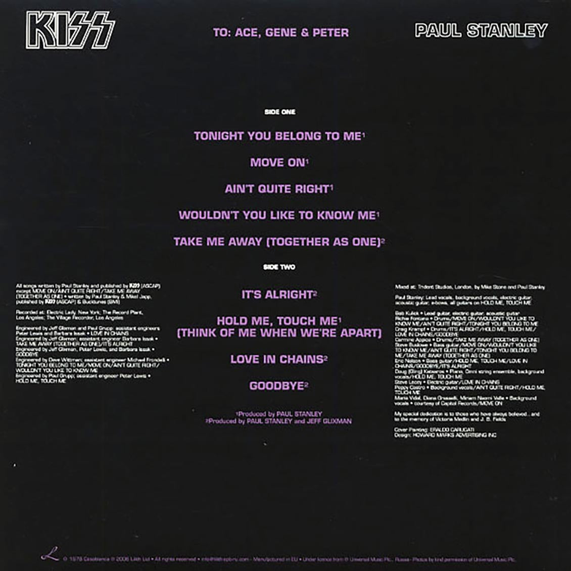 Kiss - Paul Stanley (picture disc)