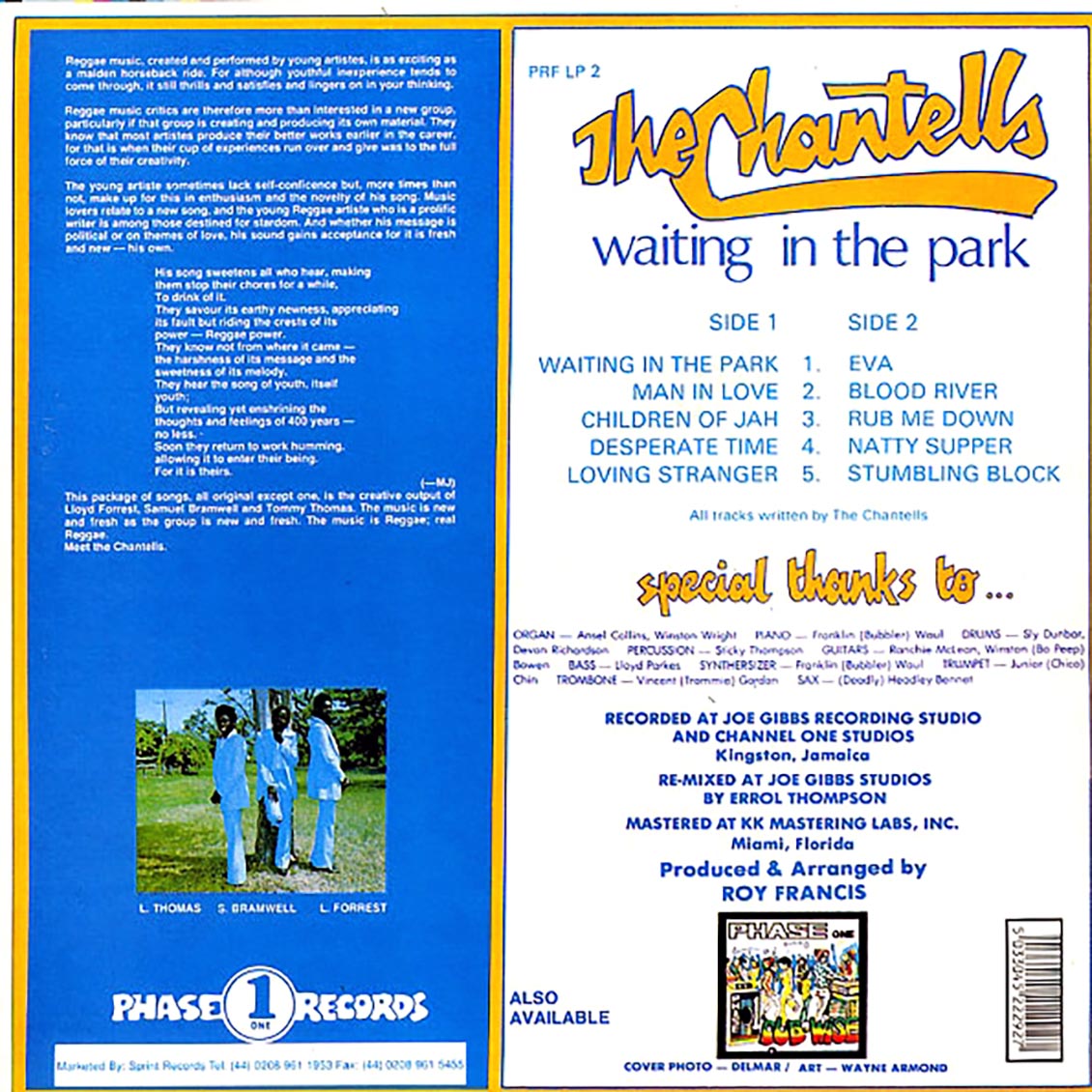 The Chantells - Waiting In The Park (UK press)