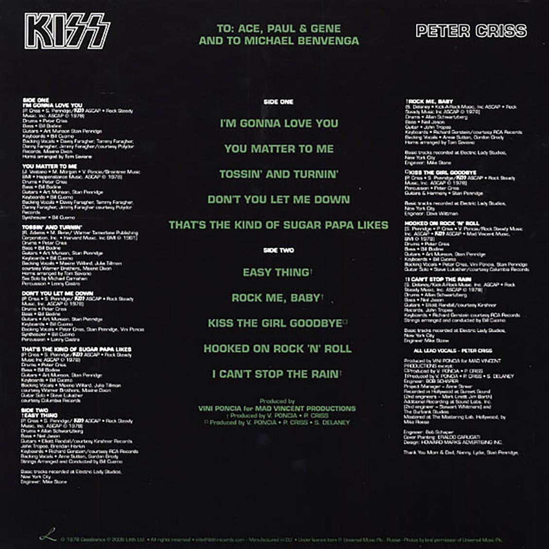 Kiss - Peter Criss (picture disc)