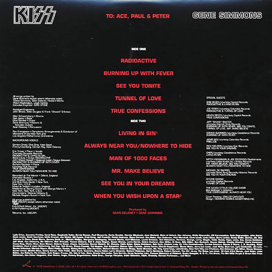Kiss - Gene Simmons (picture disc)
