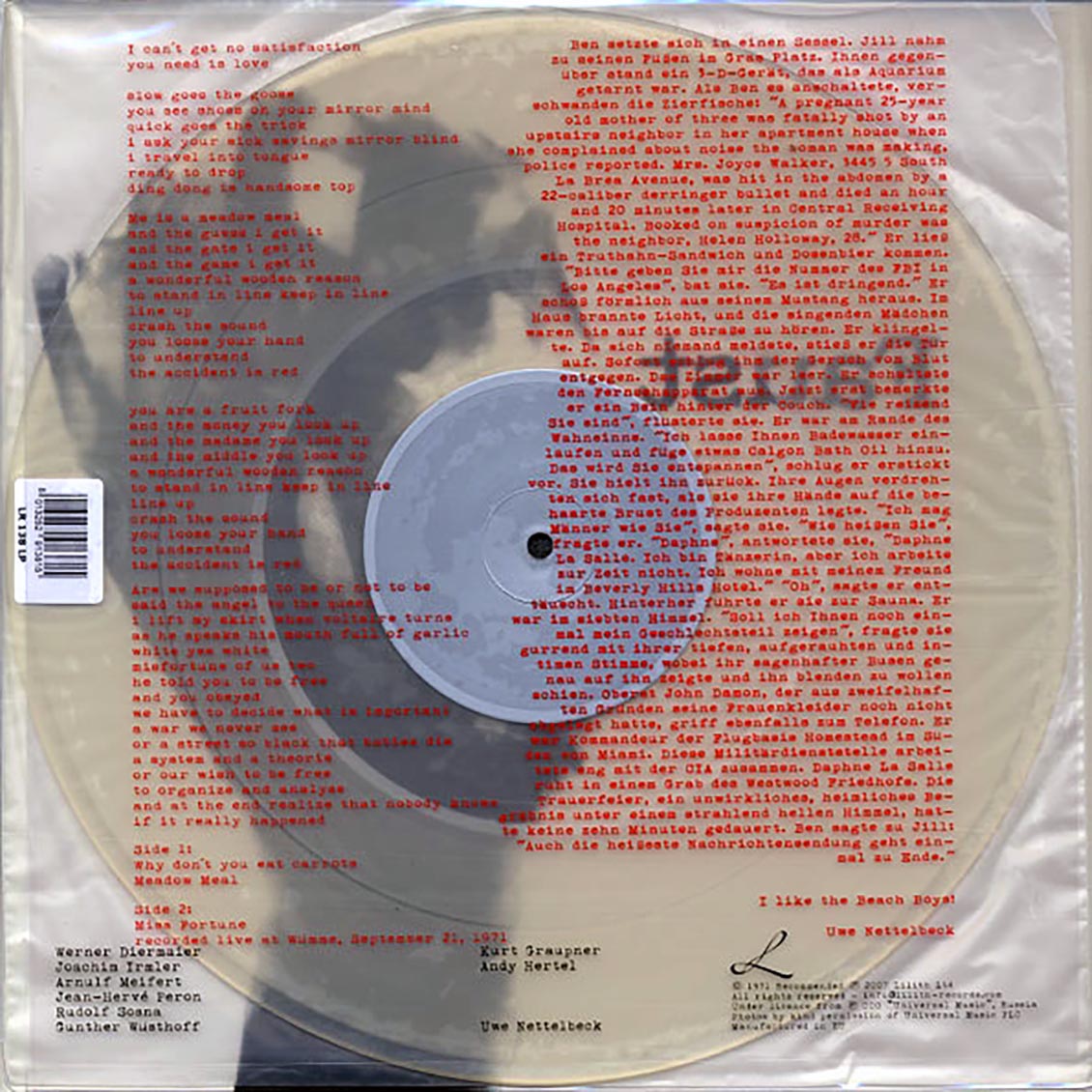 Faust - Faust (180g) (clear vinyl)