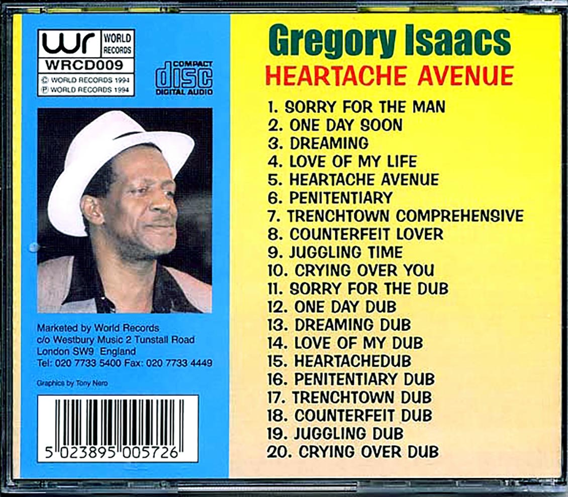 Gregory Isaacs - Heartache Avenue (20 tracks)