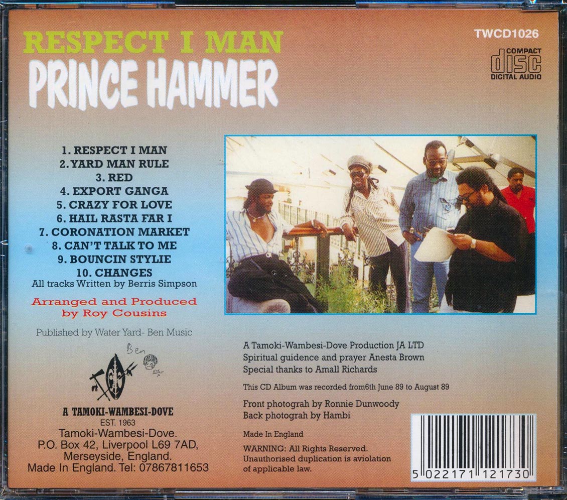 Prince Hammer - Respect I Man