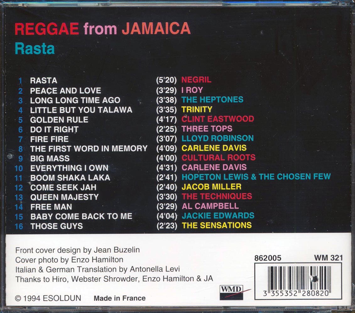 Jacob Miller, I Roy, The Heptones, Clint Eastwood, Etc. - Reggae From Jamaica: Rasta