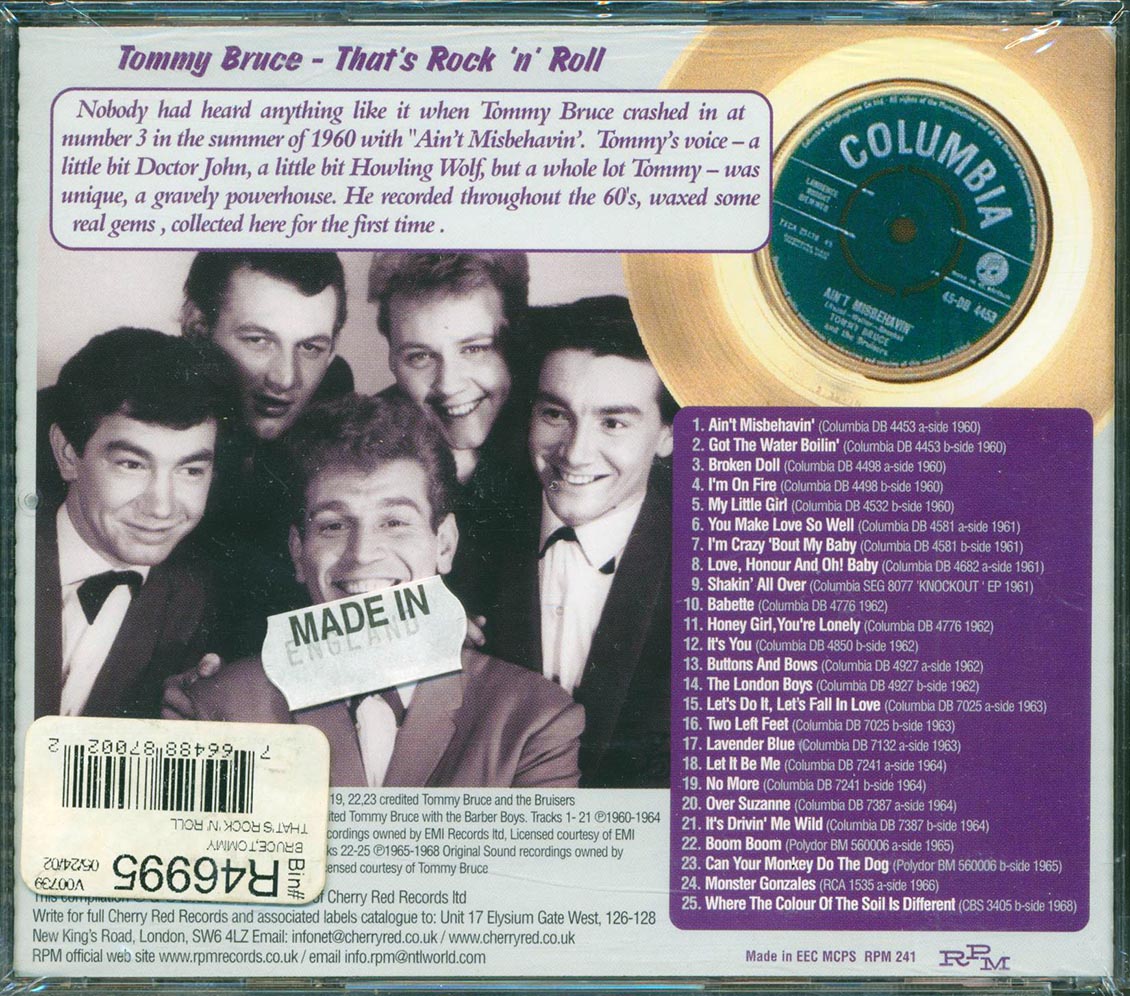 Tommy Bruce & The Bruisers - That's Rock 'N' Roll: The Definitive Collection