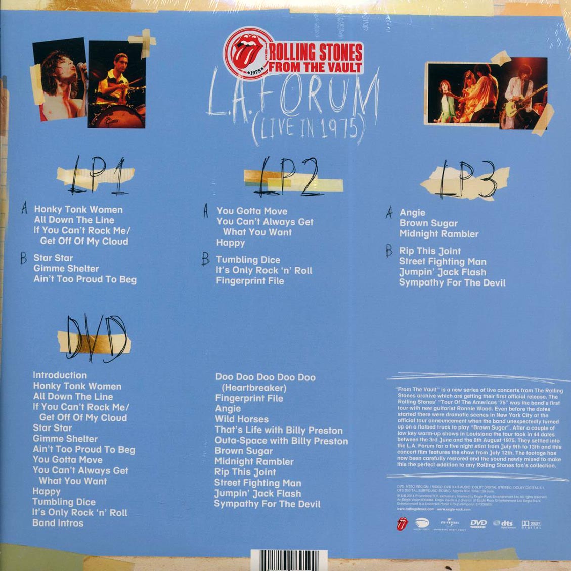 The Rolling Stones - From The Vault: L.A. Forum (Live In 1975) (3xLP) (180g) (incl. DVD)