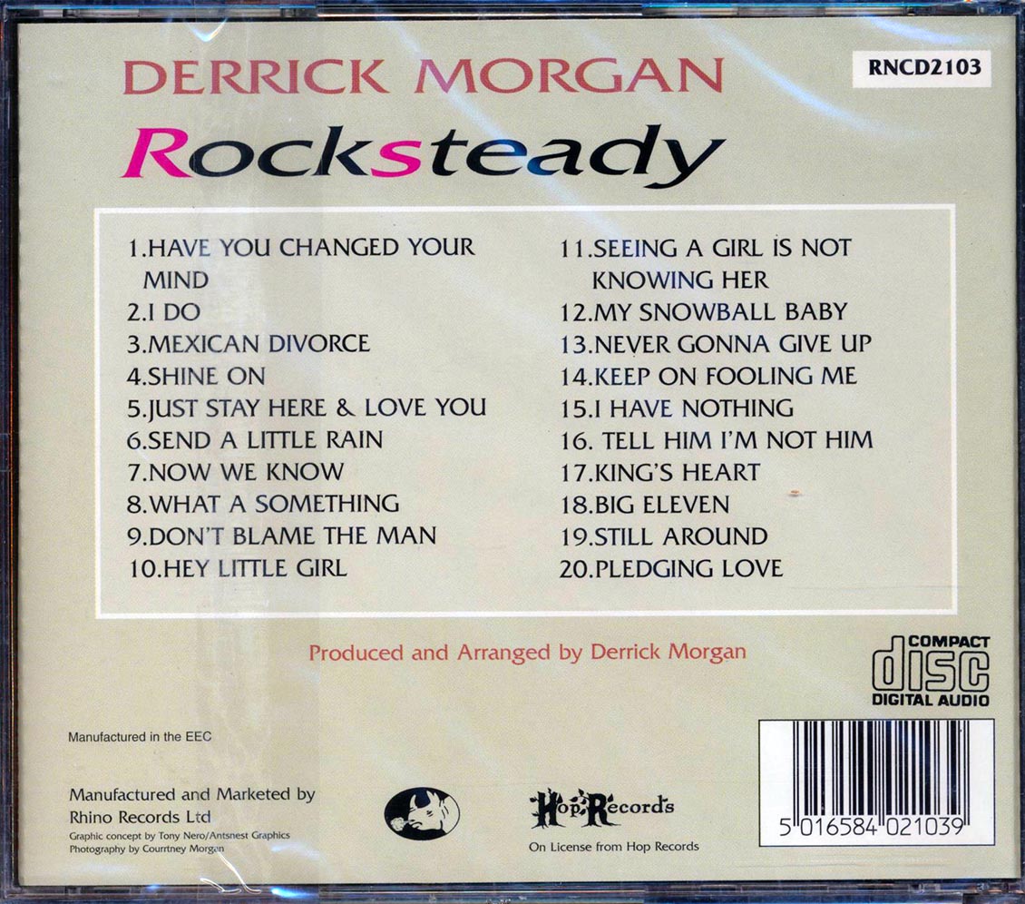 Derrick Morgan - Rock Steady (20 tracks)