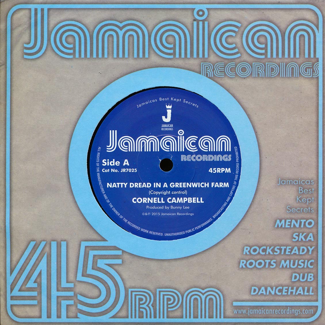 Cornell Campbell - Natty Dread In Greenwich Farm  /  Version