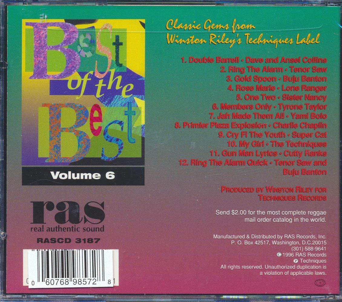 Sister Nancy, Tenor Saw, Yami Bolo, Etc. - Best Of The Best Volume 6 (Ring The Alarm, Cry Fi The Youths, Etc.)