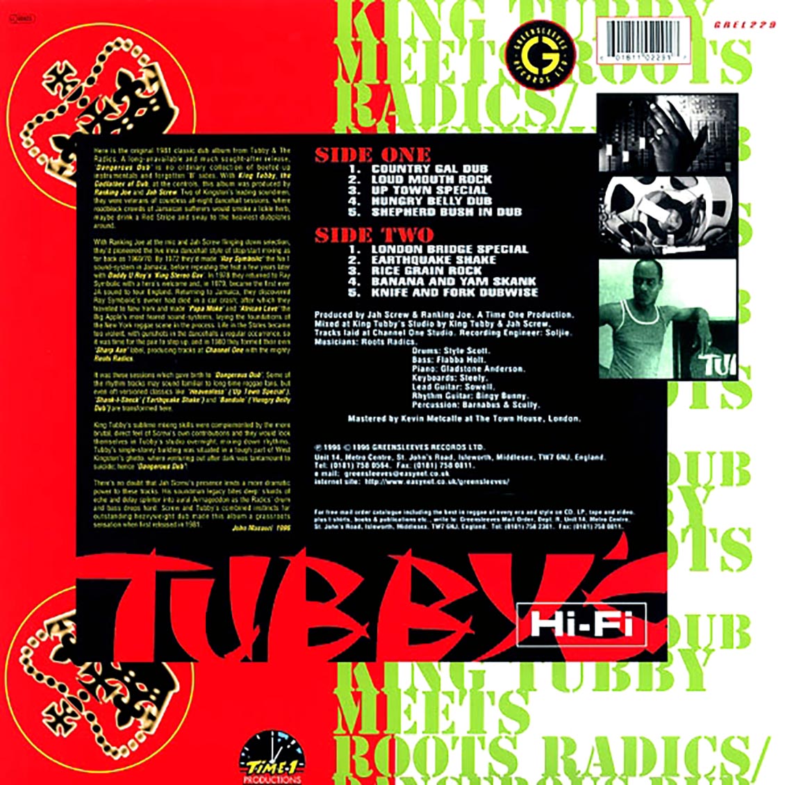 King Tubby, The Roots Radics - Dangerous Dub: King Tubby Meets The Roots Radics