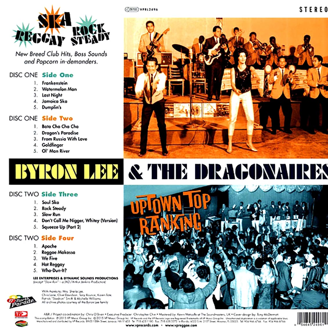 Byron Lee & The Dragonaires - Uptown Top Ranking (2xLP) (colored vinyl)