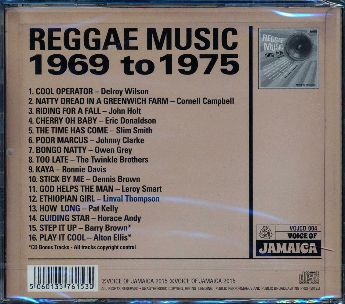 Pat Kelly, Slim Smith, John Holt, Johnny Clarke, Etc. - Reggae Music 1969-1975