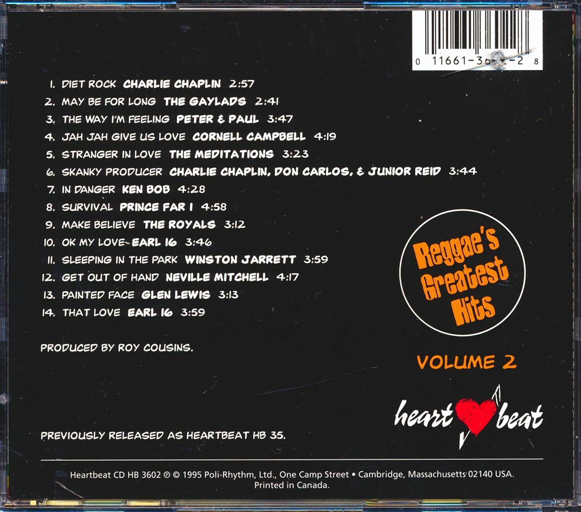 Winston Jarrett, Cornell Campbell, Prince Far I, Earl Sixteen, Charlie Chaplin, Etc. - Reggae's Greatest Hits 2 (marked/ltd stock)