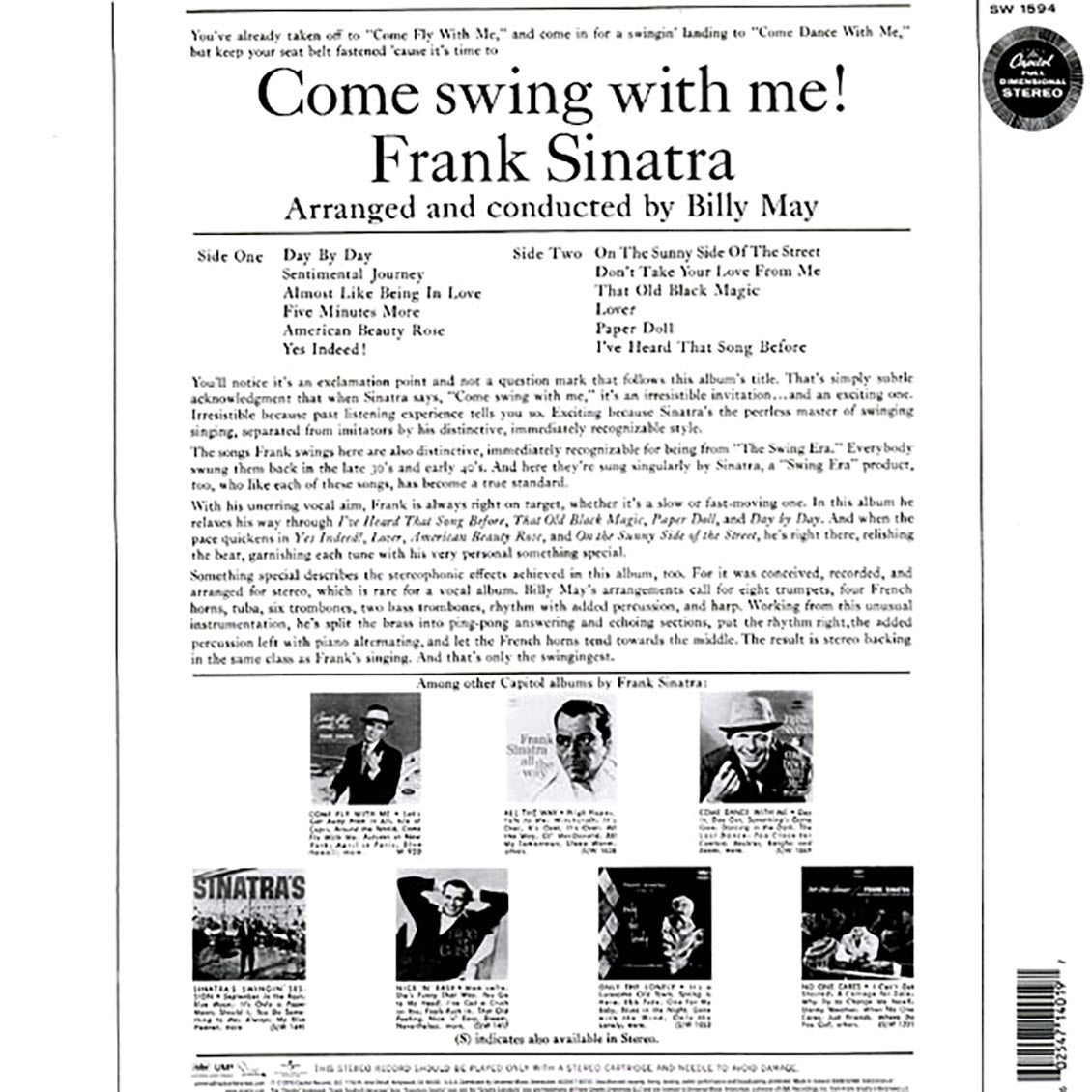 Frank Sinatra - Come Swing With Me! (180g)