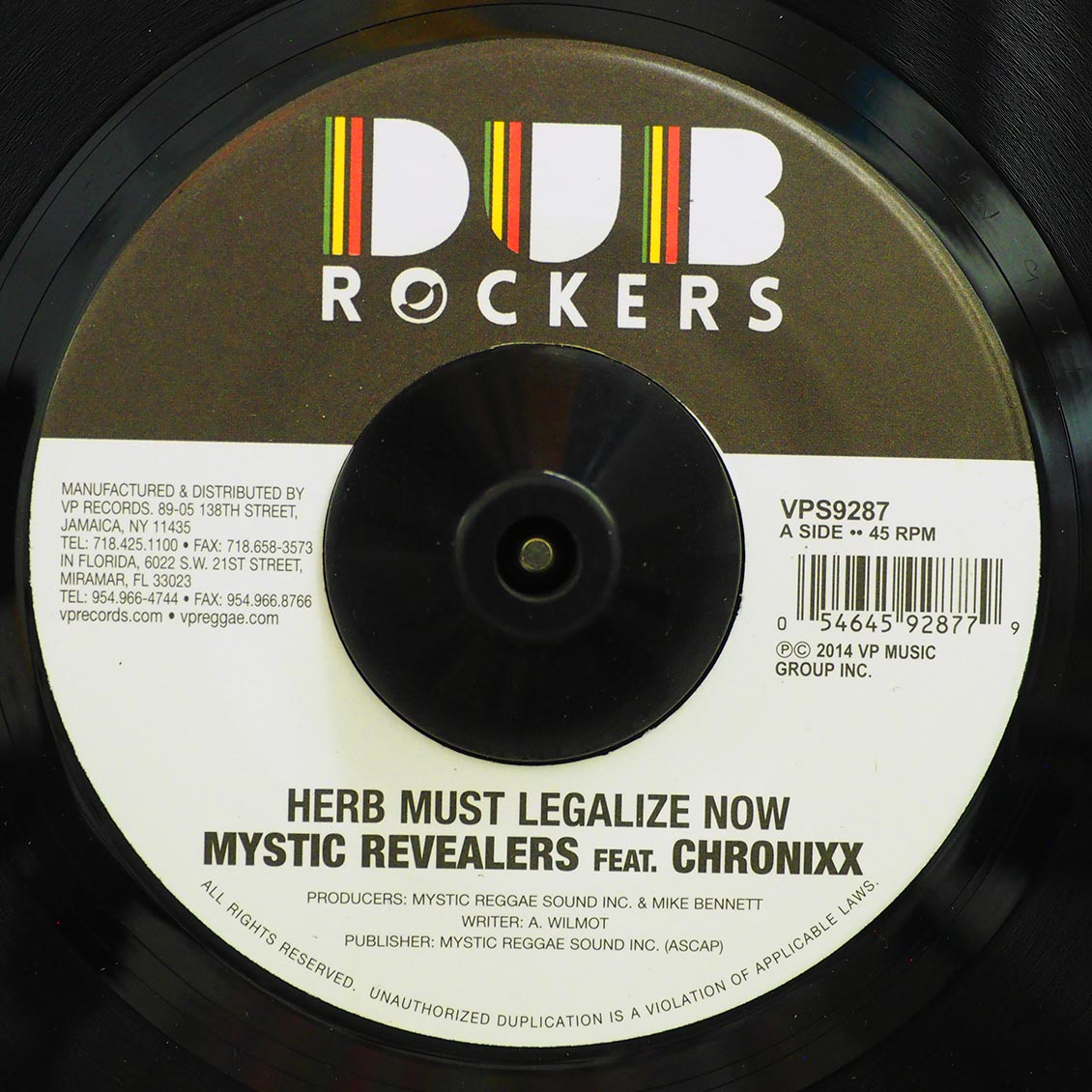 Mystic Revealers, Chronixx - Herb Must Legalize Now  /  Version