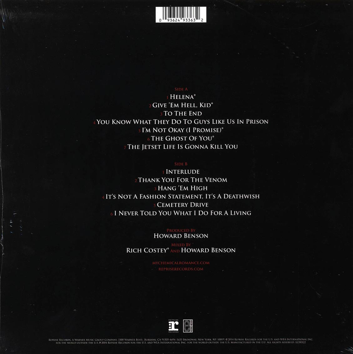 My Chemical Romance - Three Cheers For Sweet Revenge