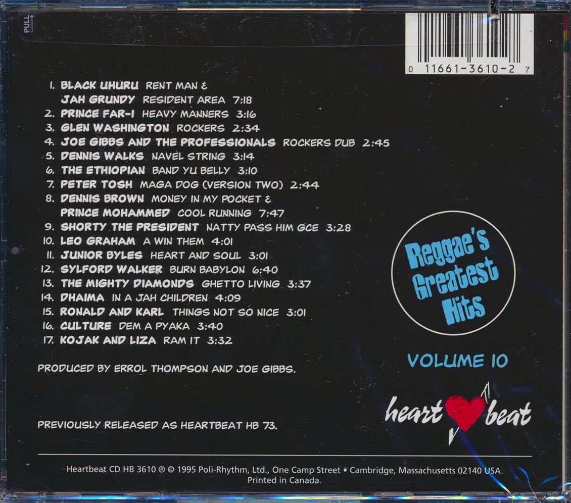 Sylford Walker, Black Uhuru, Dhaima, Culture, Etc. - Reggae's Greatest Hits 10